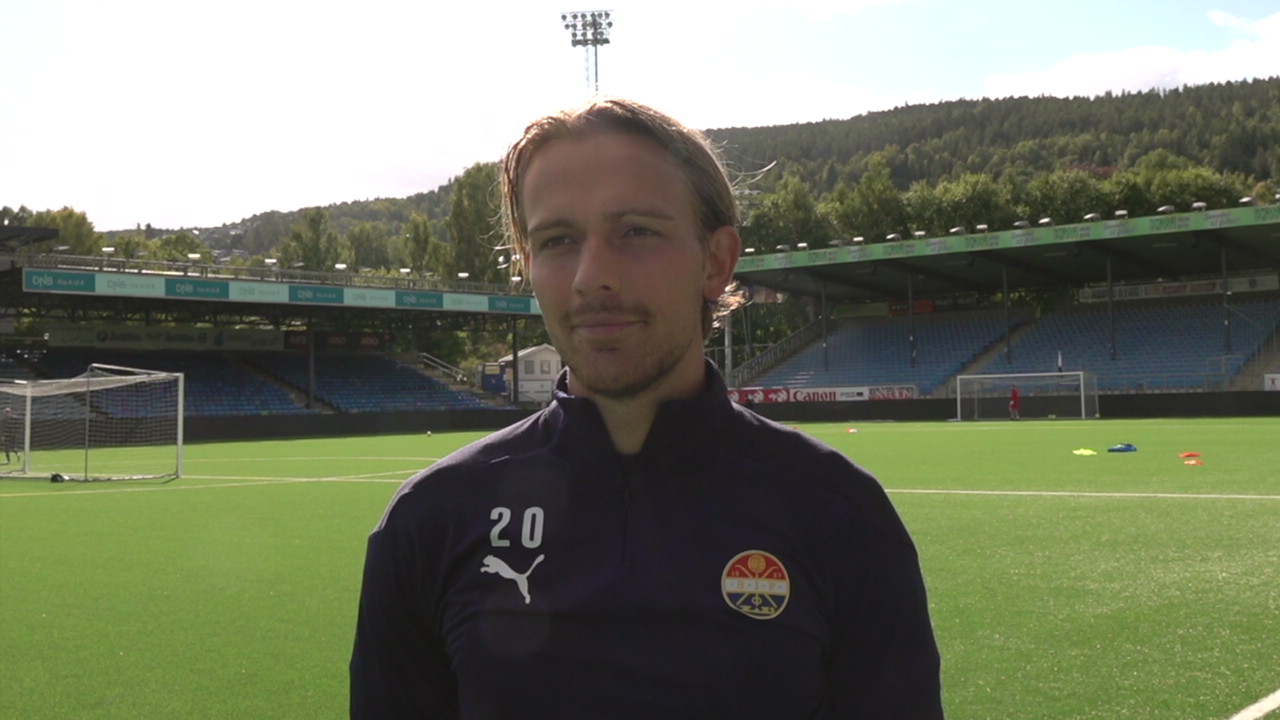 Maigaard før kampen mot RBK